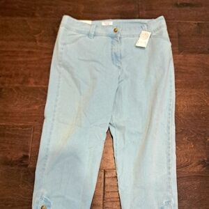 Charter Club Blue Ankle Cropped Jeans